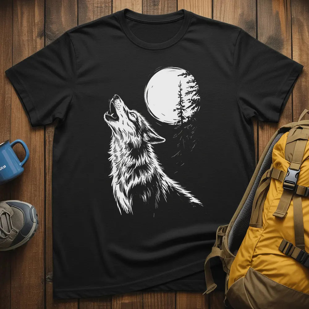 Wild Wolf Howling T-Shirt
