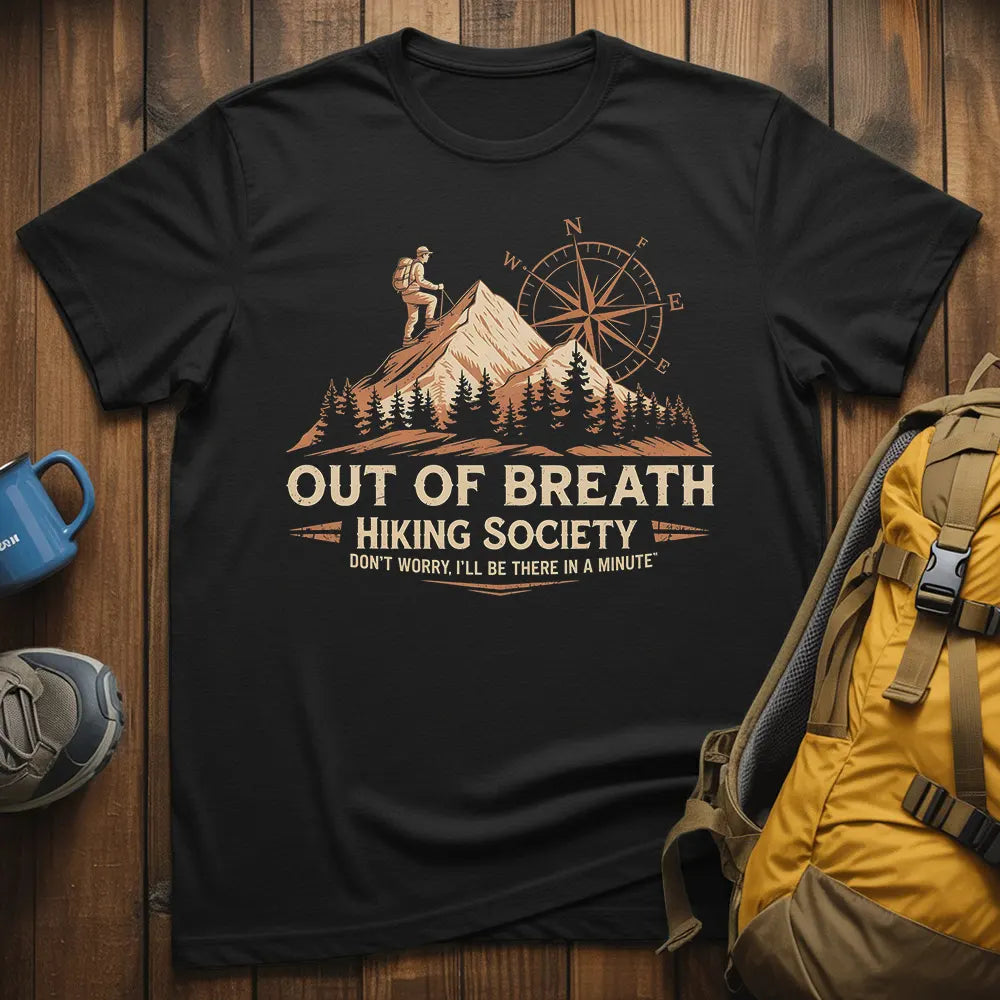 Out Of Breath Hiking Society T-Shirt