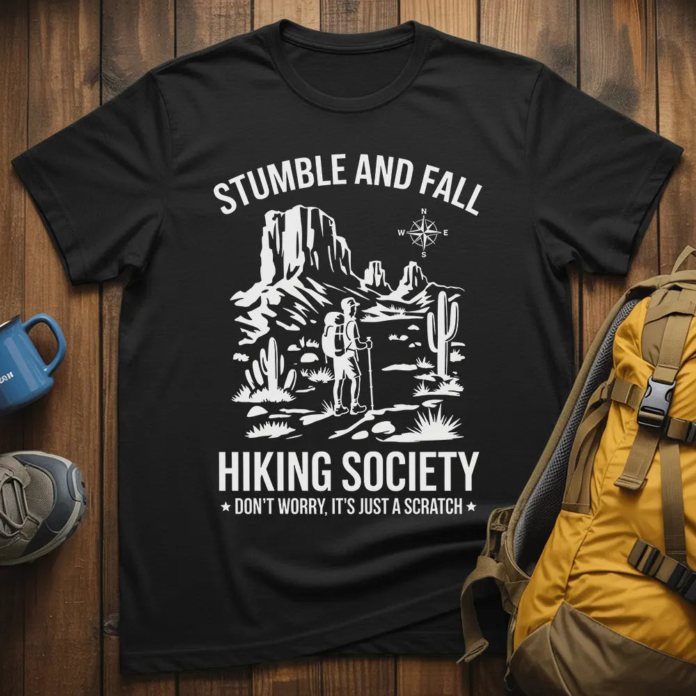 Stumble And Fall Hiking Society T-Shirt