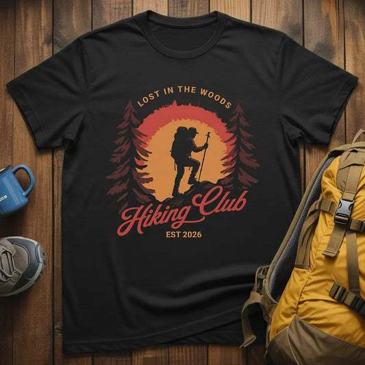 Lost In The Woods Hiking Club T-Shirt
