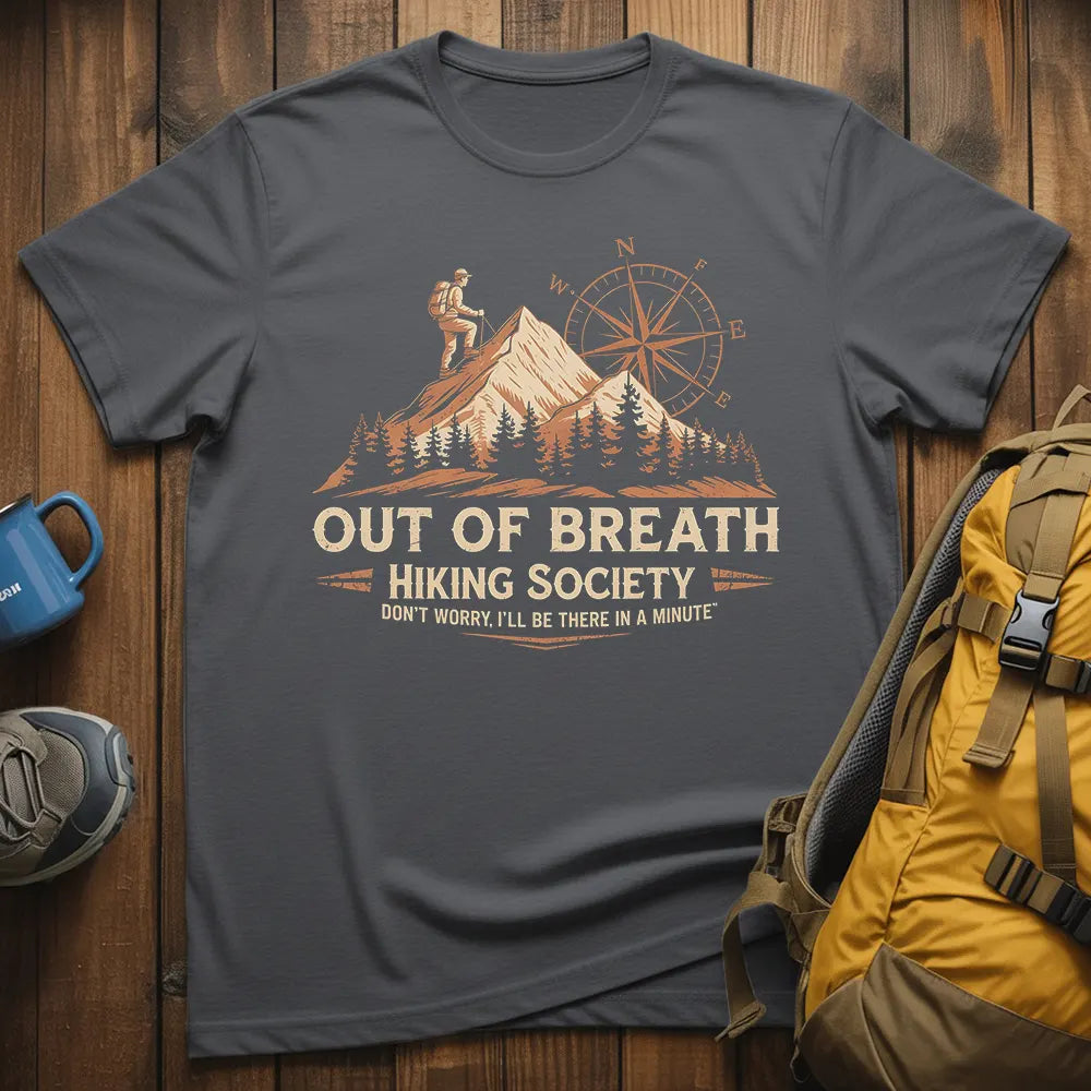 Out Of Breath Hiking Society T-Shirt