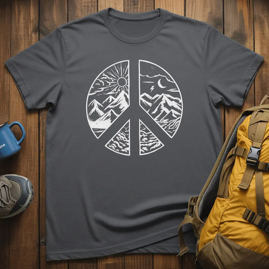 Mountain Day And Night Landscape T-Shirt
