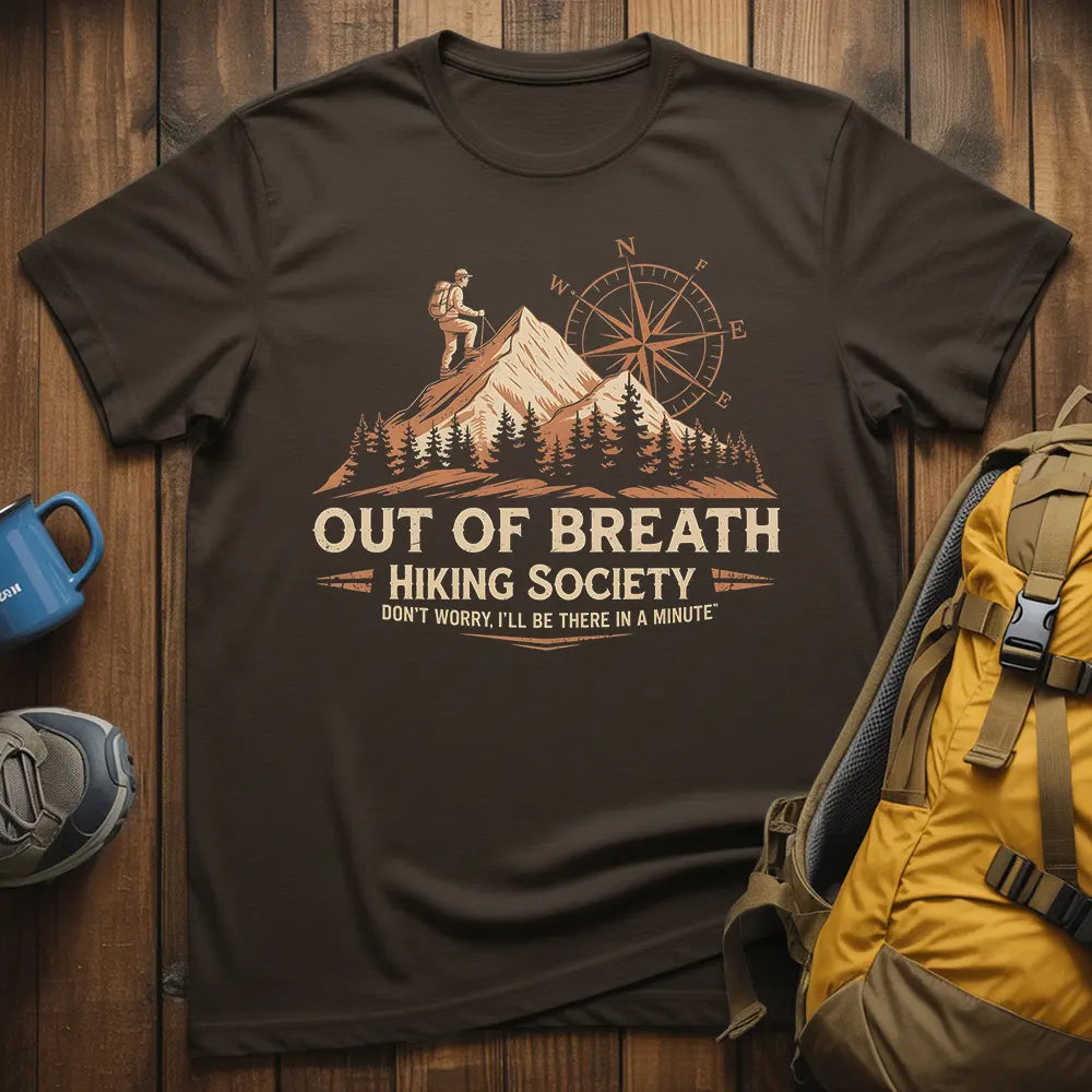 Out Of Breath Hiking Society T-Shirt