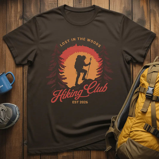 Lost In The Woods Hiking Club T-Shirt