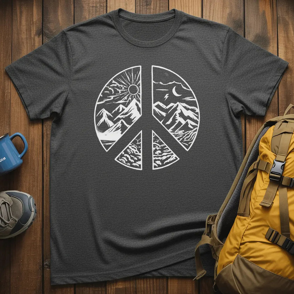 Mountain Day And Night Landscape T-Shirt