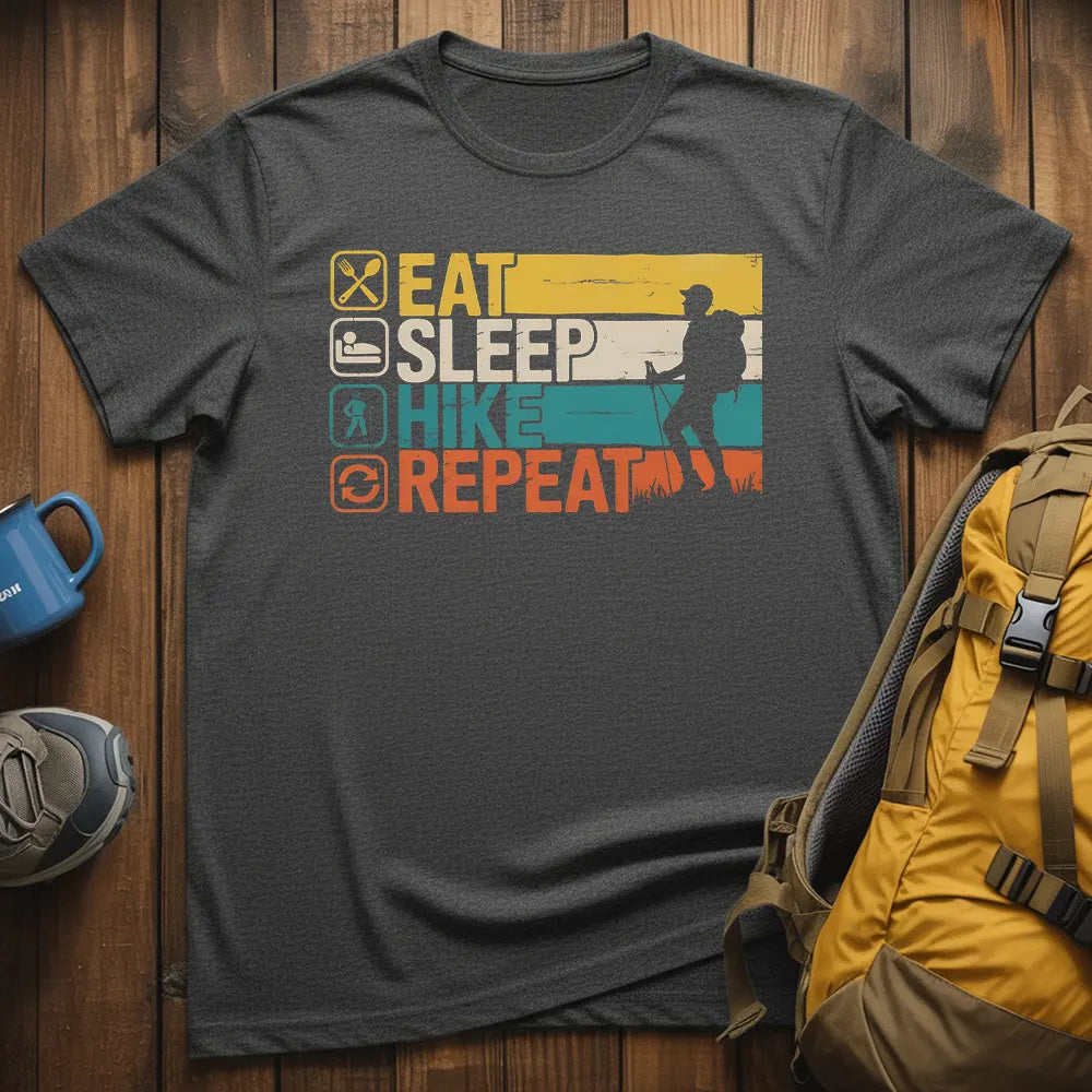 Eat Sleep Hike Repeat T-Shirt