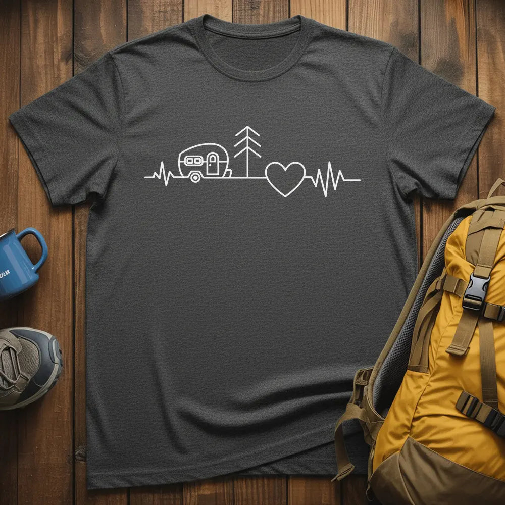 Camping Heartbeat T-Shirt