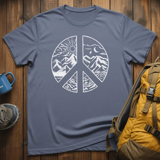 Mountain Day And Night Landscape T-Shirt