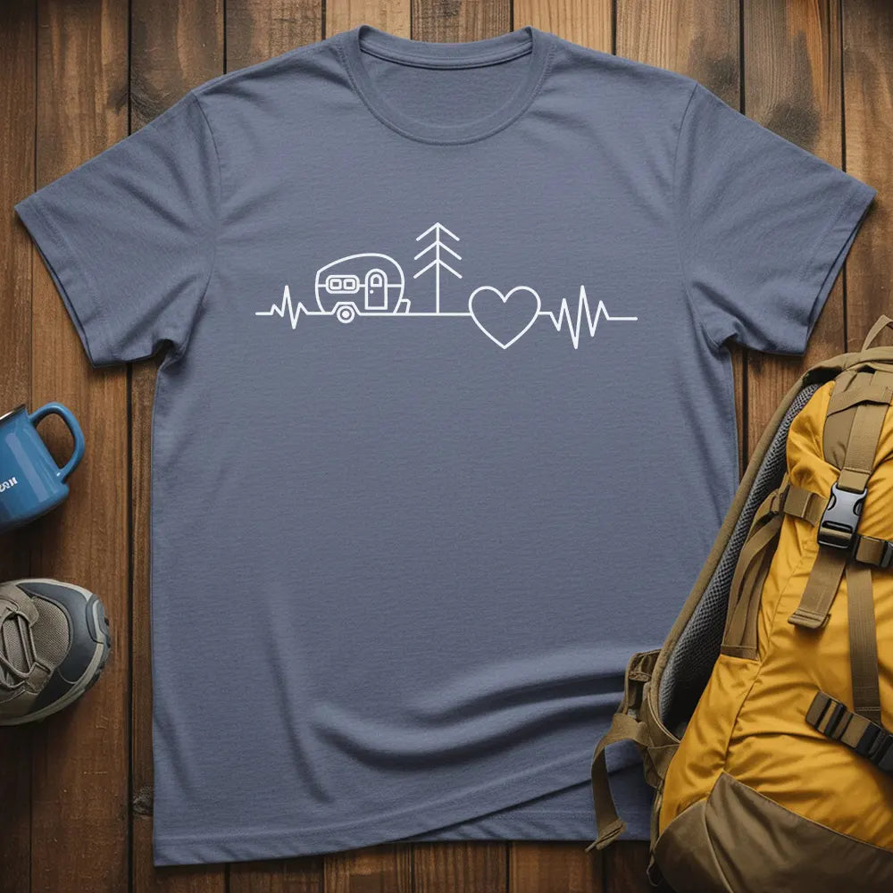 Camping Heartbeat T-Shirt
