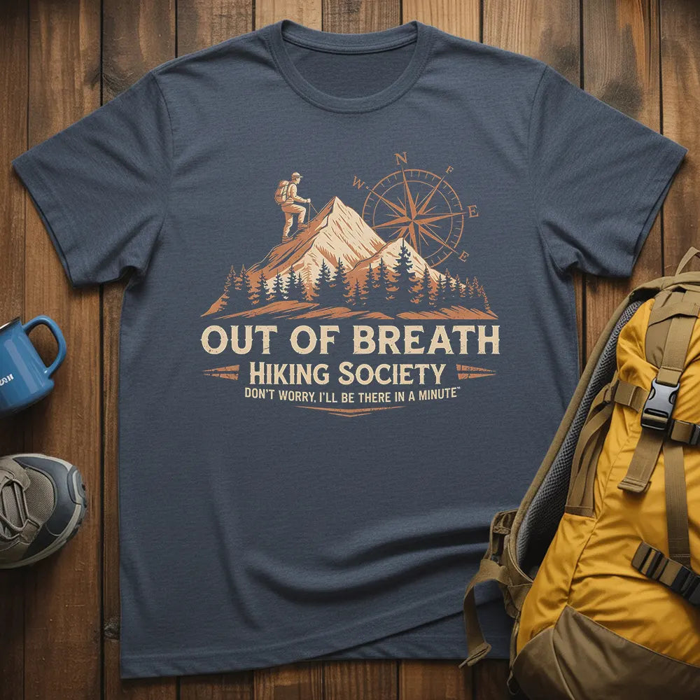 Out Of Breath Hiking Society T-Shirt