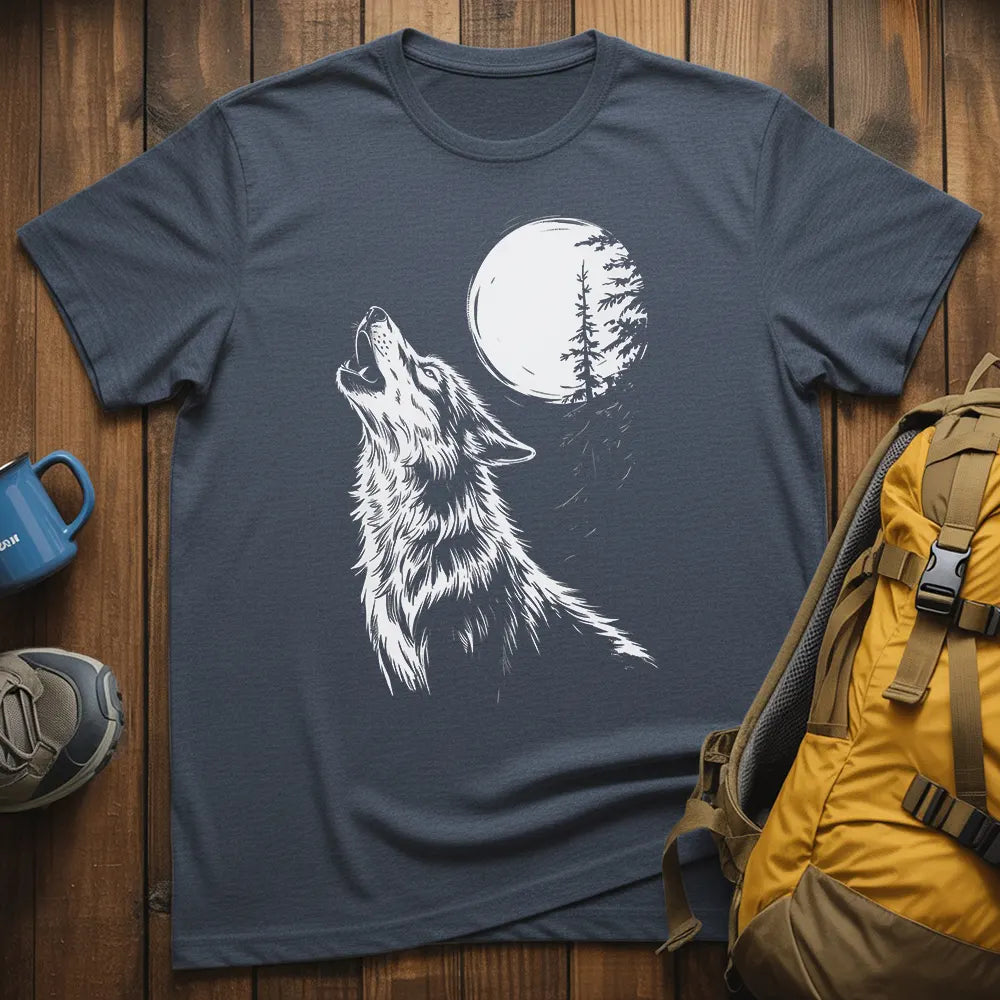 Wild Wolf Howling T-Shirt