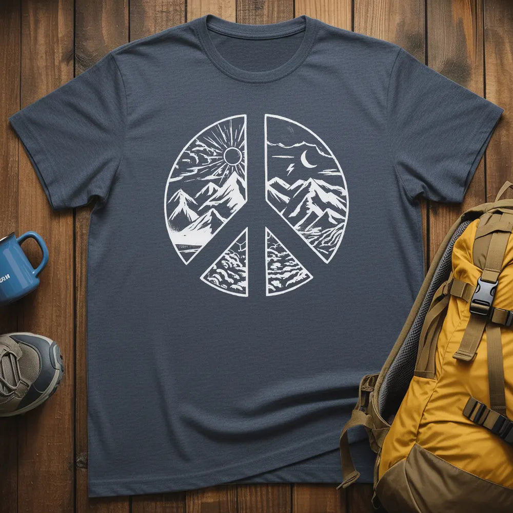 Mountain Day And Night Landscape T-Shirt