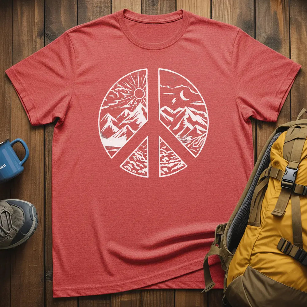 Mountain Day And Night Landscape T-Shirt