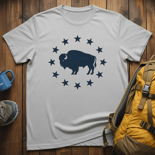 Land Of The Free Bison T-Shirt