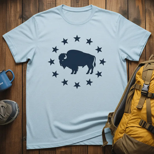 Land Of The Free Bison T-Shirt