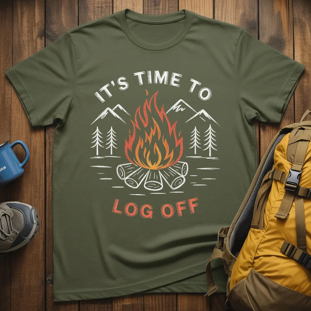 It's Time To Log Off T-Shirt