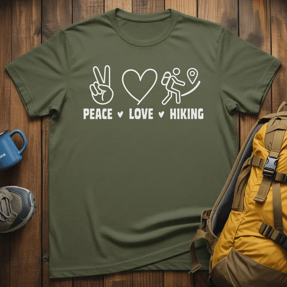 Peace Love Hiking T-Shirt