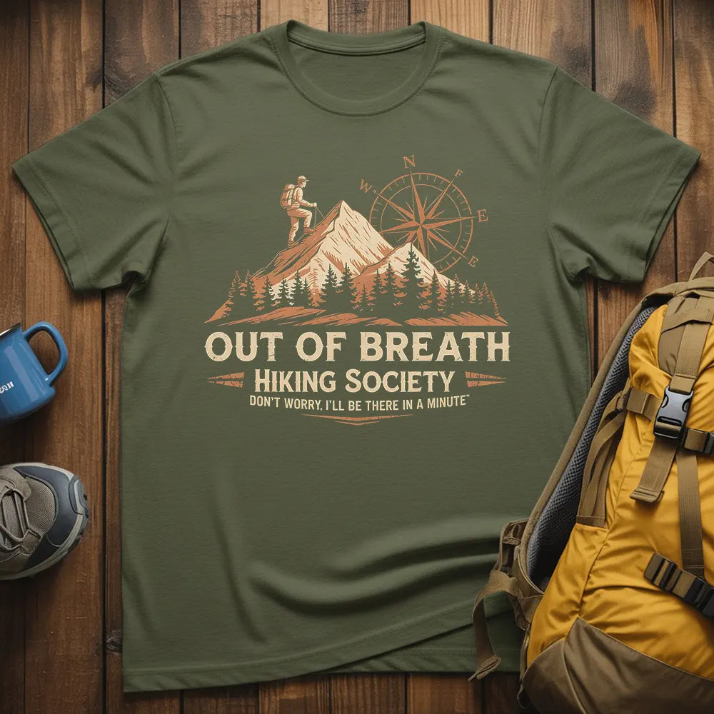 Out Of Breath Hiking Society T-Shirt