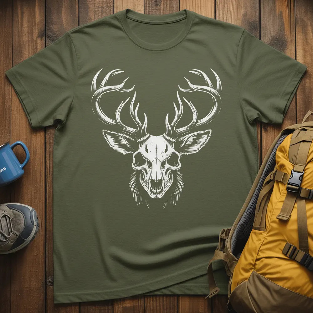 Deer Half Skull T-Shirt