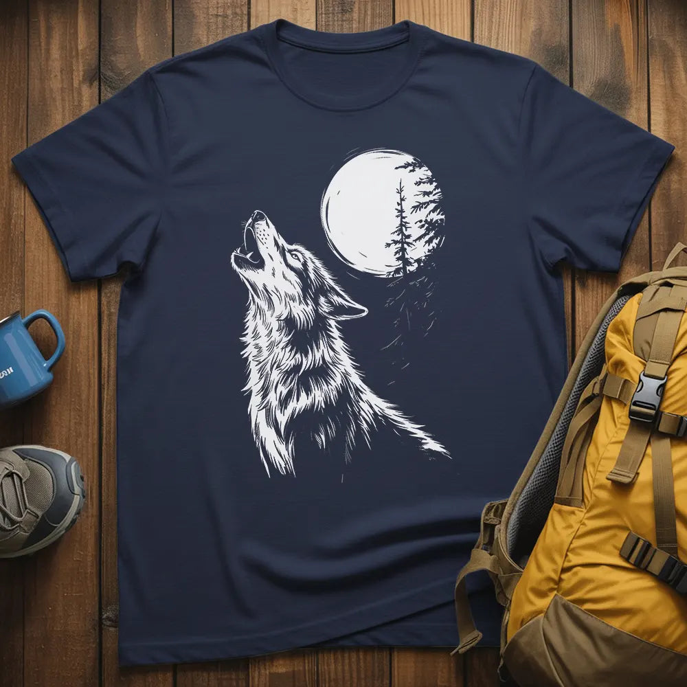 Wild Wolf Howling T-Shirt