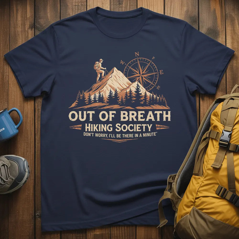 Out Of Breath Hiking Society T-Shirt