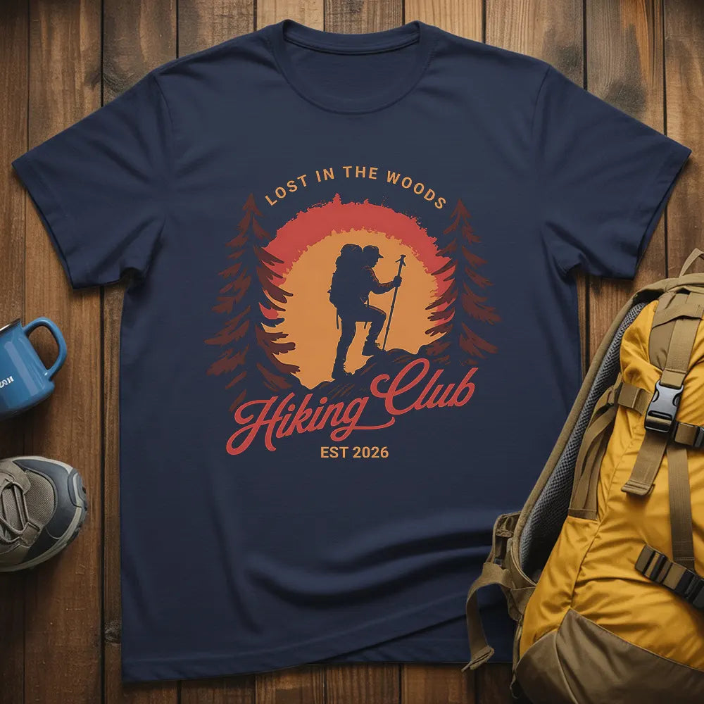 Lost In The Woods Hiking Club T-Shirt