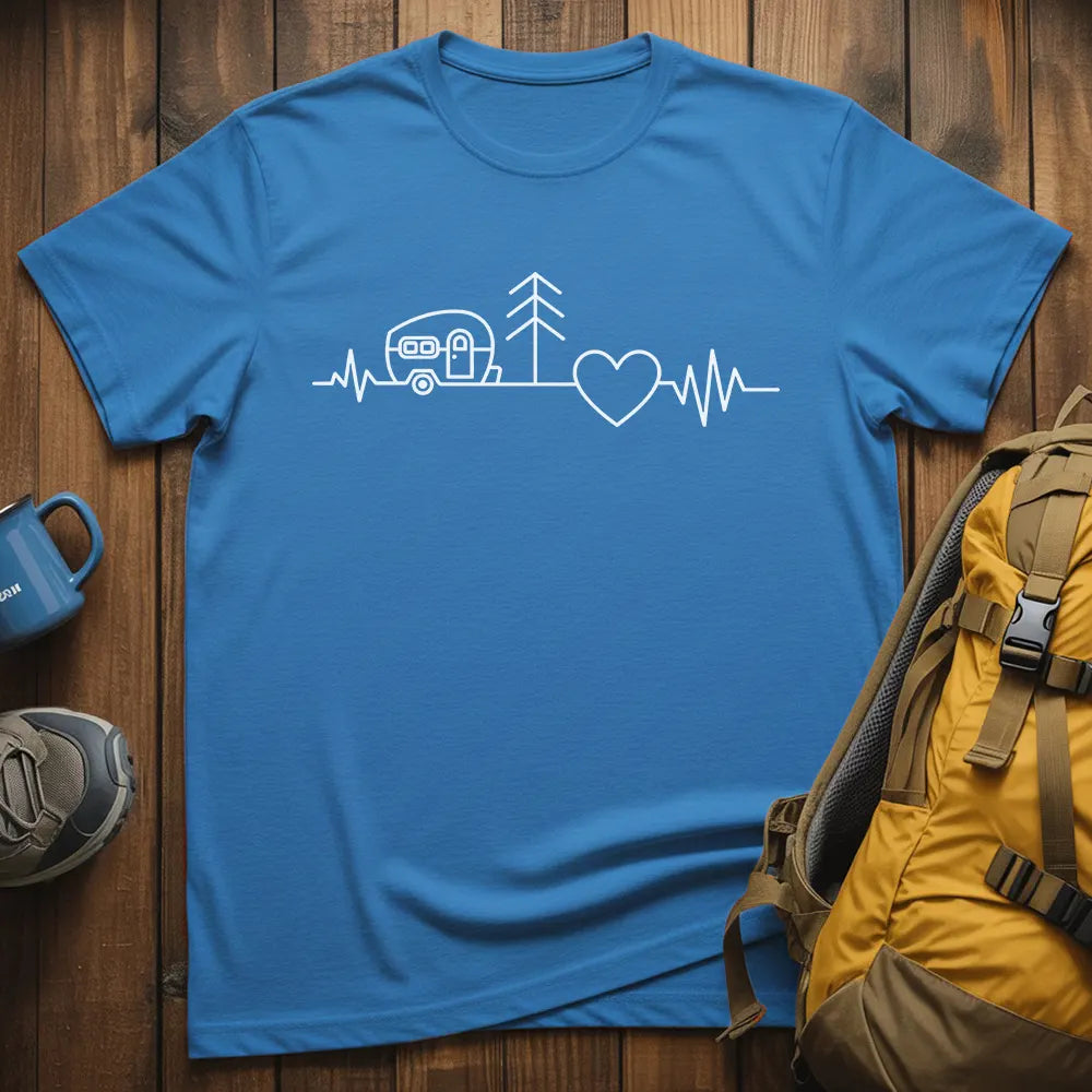 Camping Heartbeat T-Shirt