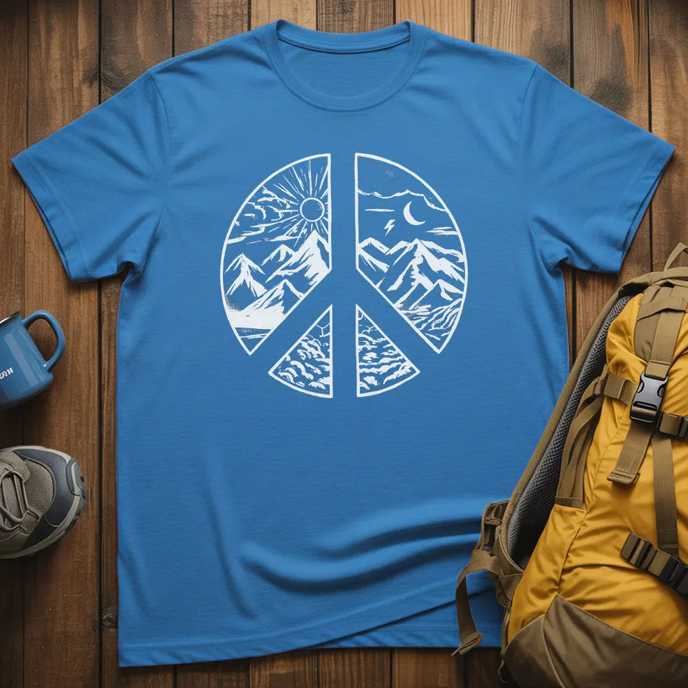 Mountain Day And Night Landscape T-Shirt