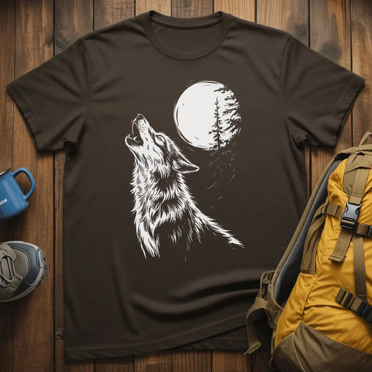 Wild Wolf Howling T-Shirt