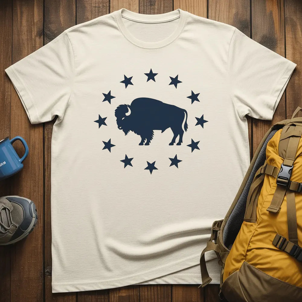 Land Of The Free Bison T-Shirt