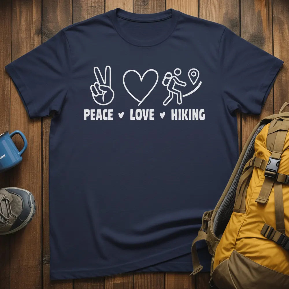 Peace Love Hiking T-Shirt