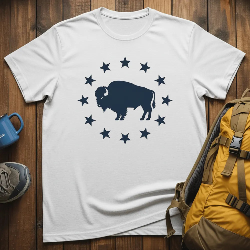Land Of The Free Bison T-Shirt